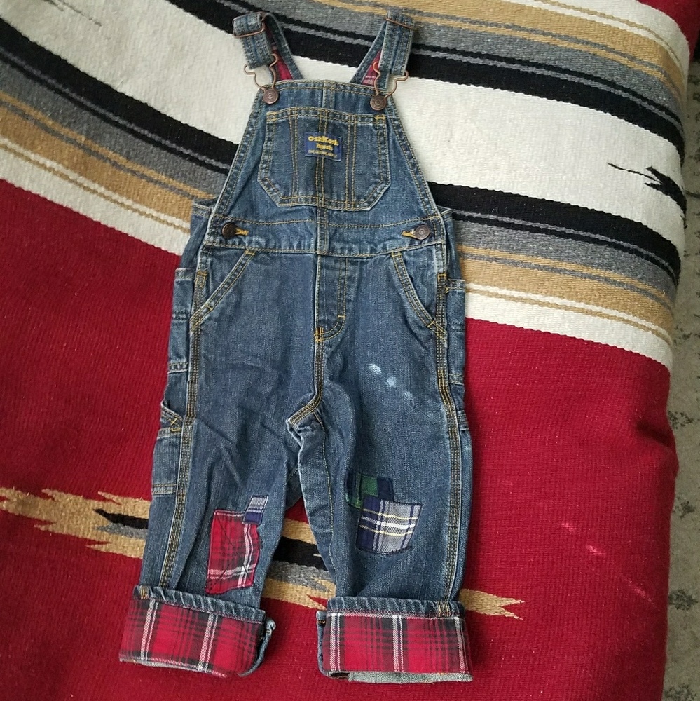 🚫SOLD🚫 Oshkosh plaid overalls